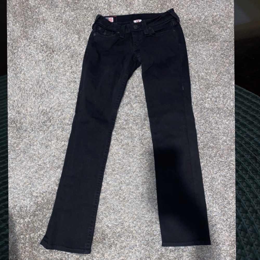 Black true religion jeans